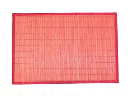 Obrázek Bambusové prostírání 30x45cm - červená