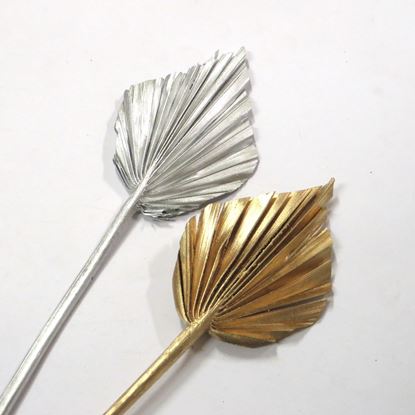 Obrázek Palm spear small - zlatý, stříbrný (10ks)