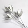 Obrázek z Wild lily na stonku - zlatá, stříbrná (10ks) 