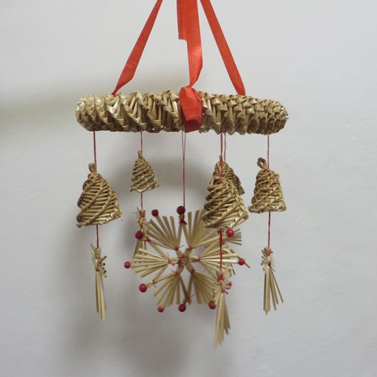 Picture of Slaměná závěsná dekorace / věneček