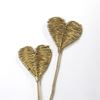 Obrázok z Lata heart na stonke - zlatá, strieborná (5ks)
